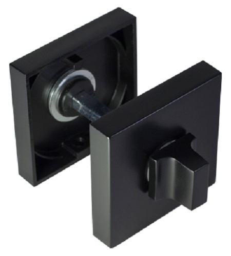 PAL-WC SQ MatBlack, завертка сантихническая, цвет - матовый черный