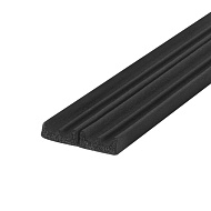 Уплотнитель самоклеящийся ADH/E-9x4mm BLACK черный (2 метра) (Упаковка 150 м: двойной: 75м*2)
