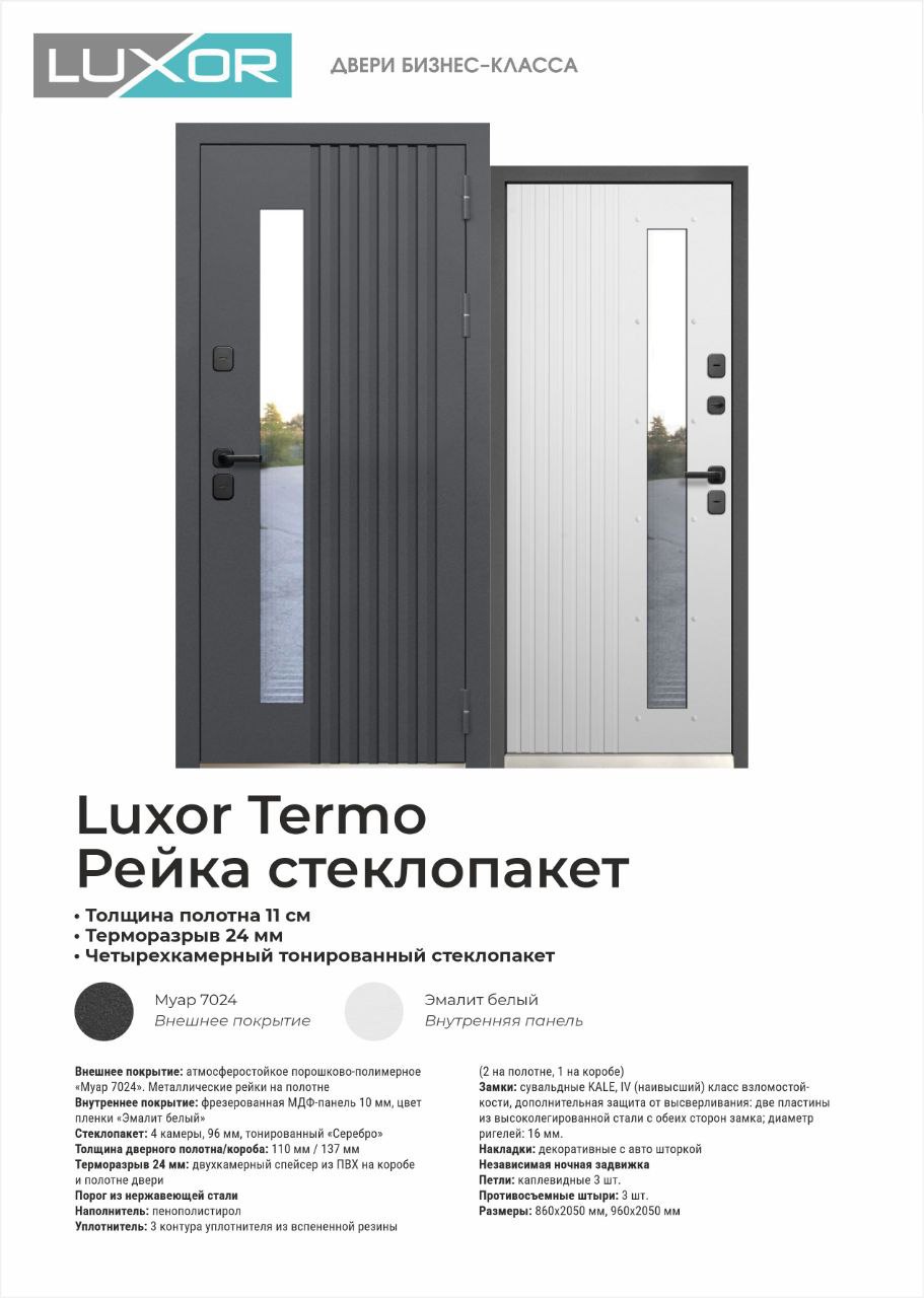 Luxor Termo Рейка стеклопакет