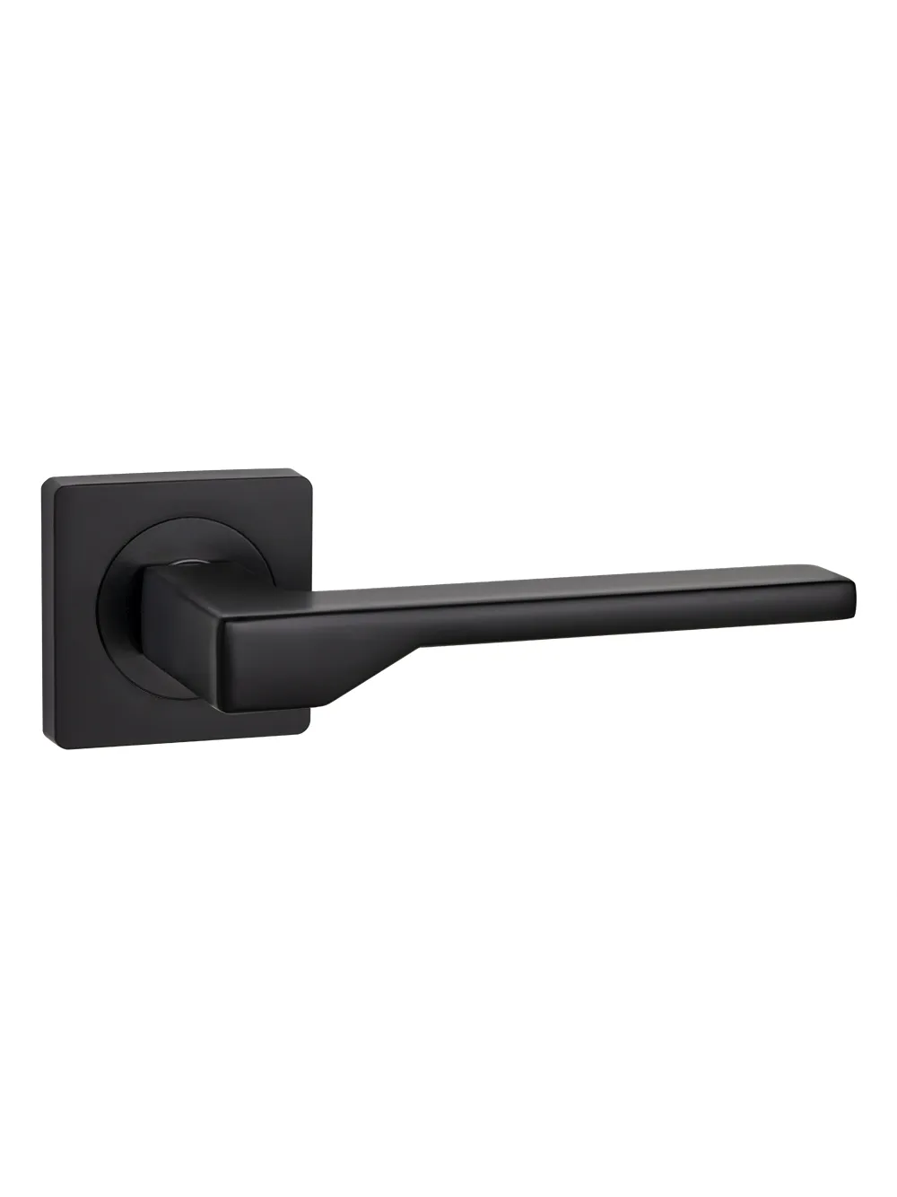Комплект ручек с замком, цилиндром и накладками A/SET 85K.JK51.LEVEL BL-24 черный