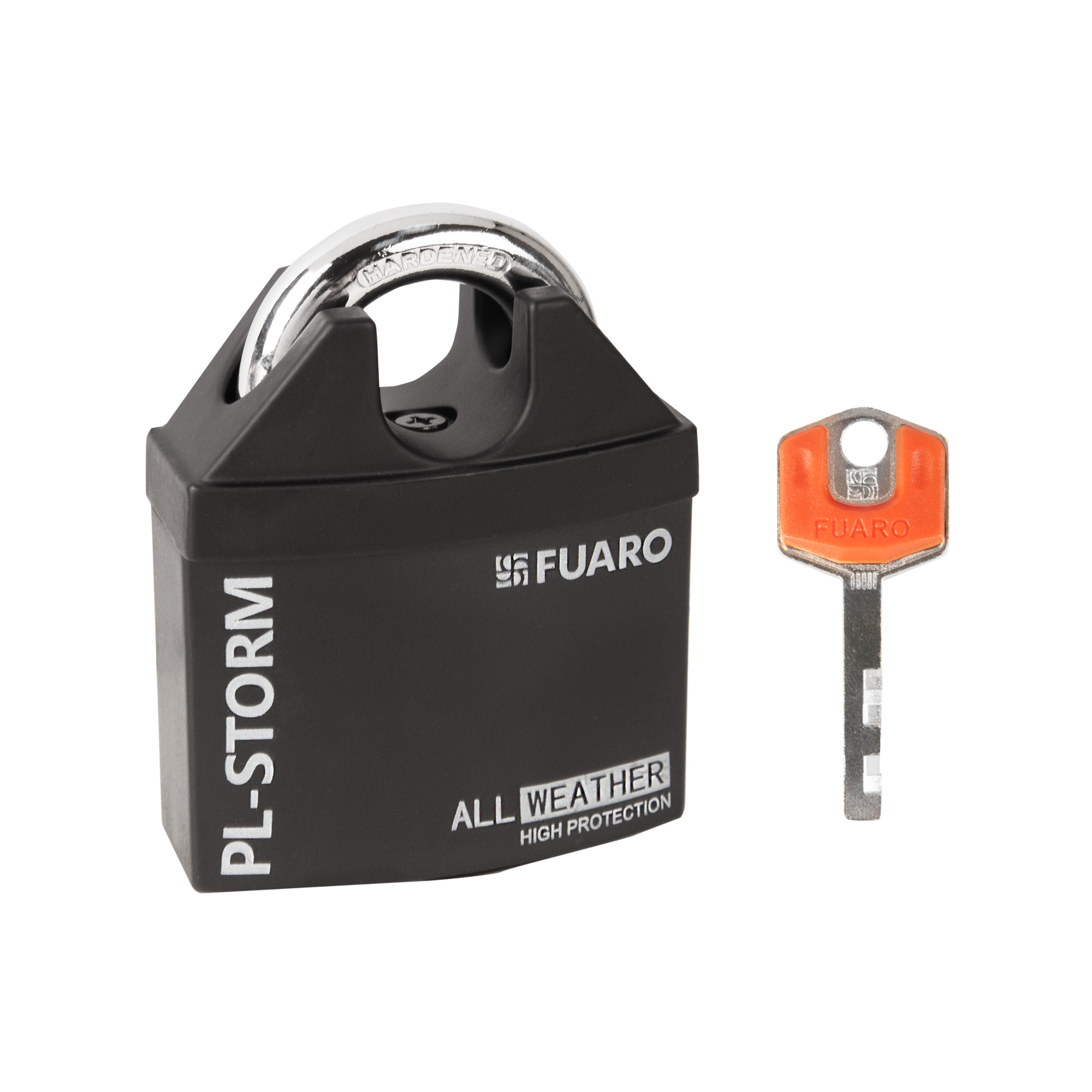 Замок навесной PL-STORM-3660 LS 4 key (дисковый ключ) с удлиненной дужкой