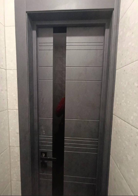 Дверное полотно Торонто-2 ст.черное лакобель,