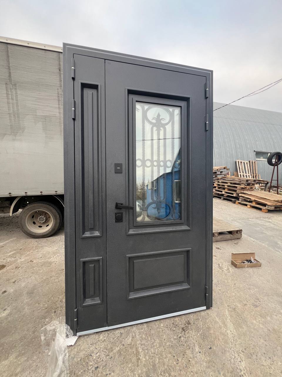 Каллипсо 1200*2200 Букле графит, Муар 8019