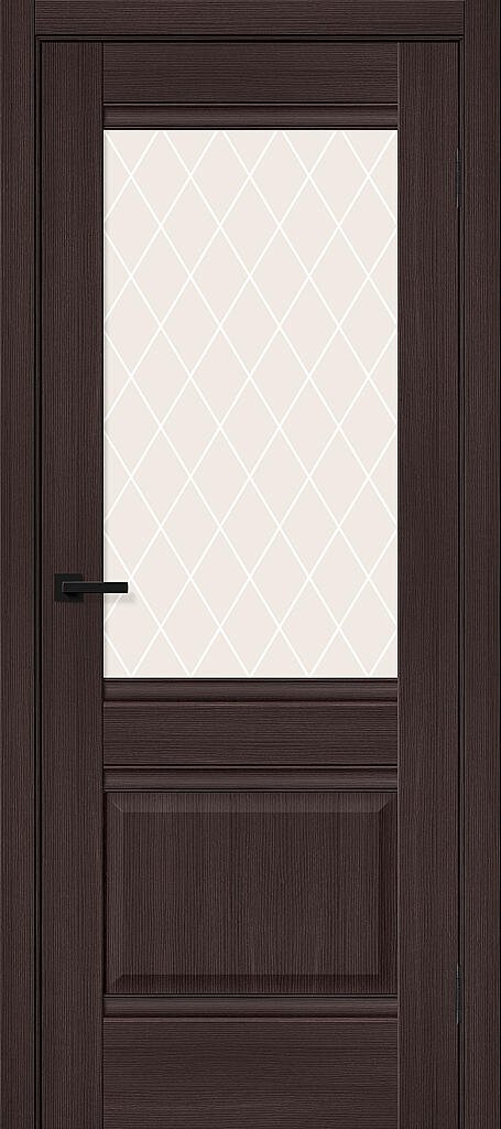 Прима-3 Wenge Melinga White Сrystal - Серия Prima - Двери Эко Шпон