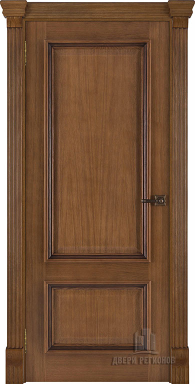 Дверь межкомнатная Корсика (широкий фигурный багет) Дуб Patina Antico Глухая