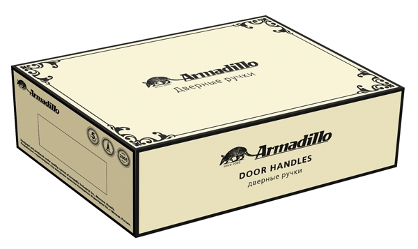 Ручка Armadillo (Армадилло) раздельная Romeo CL3-AS-9 Античное серебро