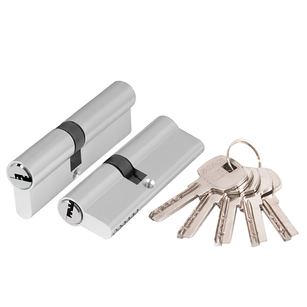 Цилиндровый механизм (AX 200/80) AX2000Key/80 mm (35+10+35) CP хром 1 кл. (ms2)