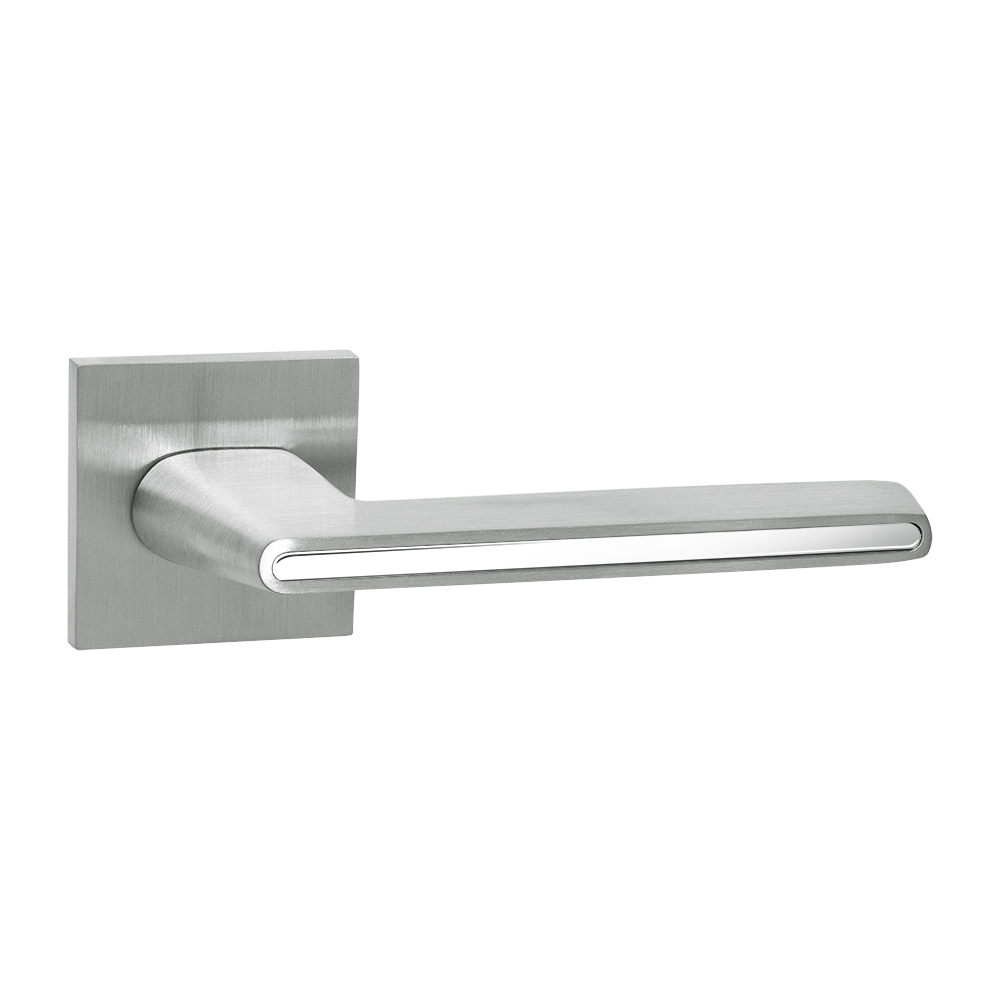 Ручка раздельная K.JS51.STICK SSC/WH-19 сатинированный хром/белый