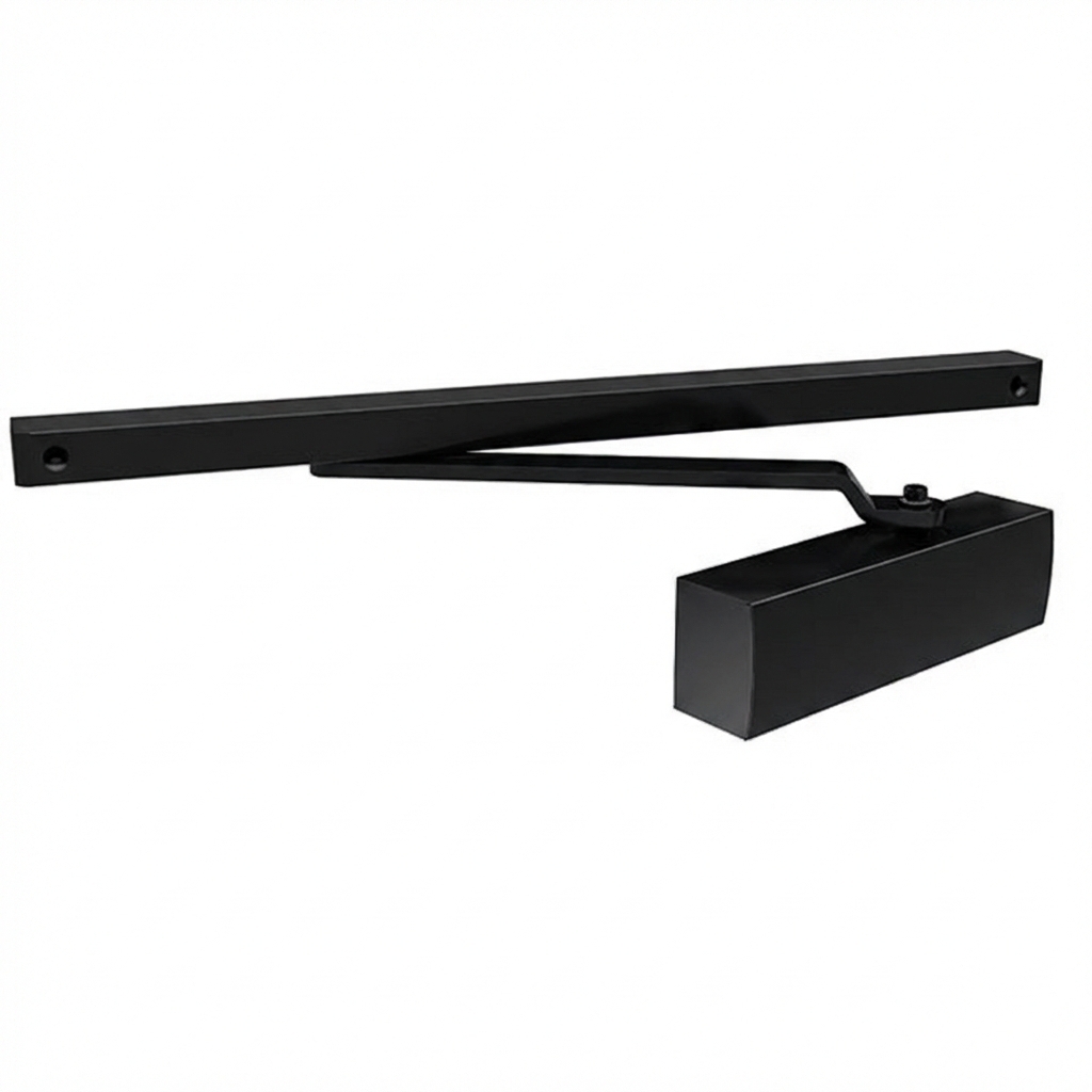 Доводчик дверной со скользящей тягой DCSLIDER85 BL (черный)