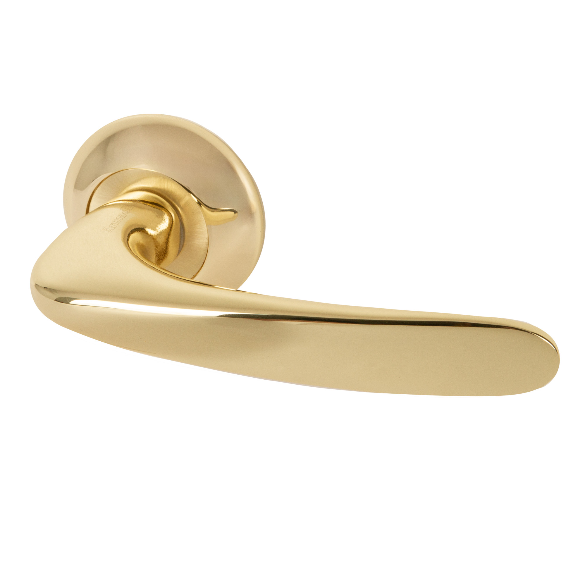 Ручка раздельная R.LD54.Pava (Pava LD42) GP/SG-5 золото/матовое золото TECH (кв. 8х140) - Правая