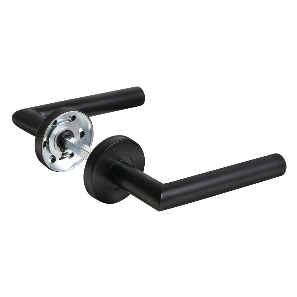 Ручка раздельная R.DSS201-0204/19 (INOX 201) BLACK - Левая